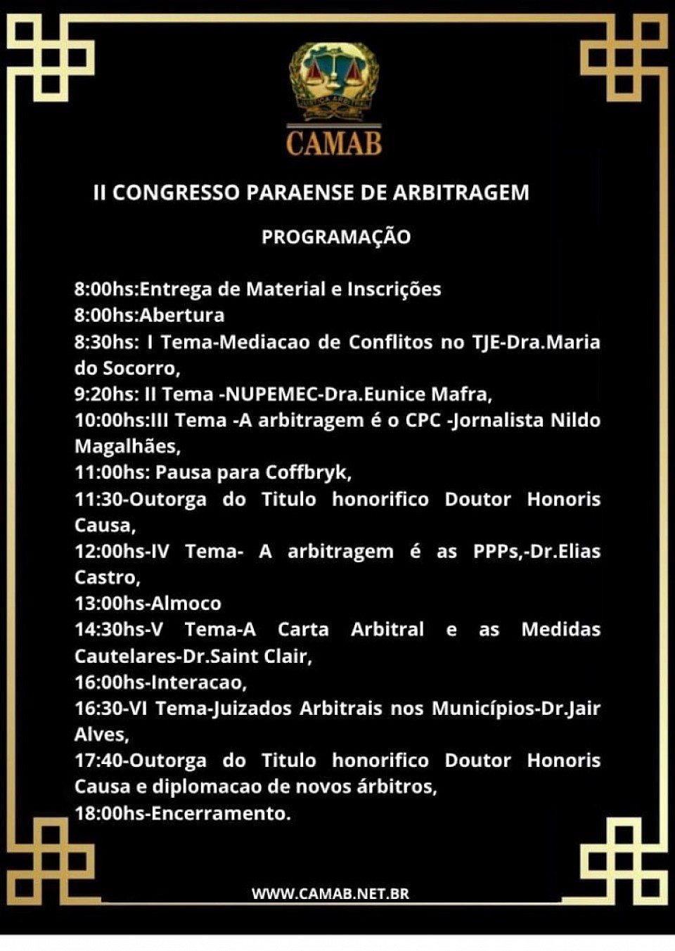 NOVOS ARBITROS